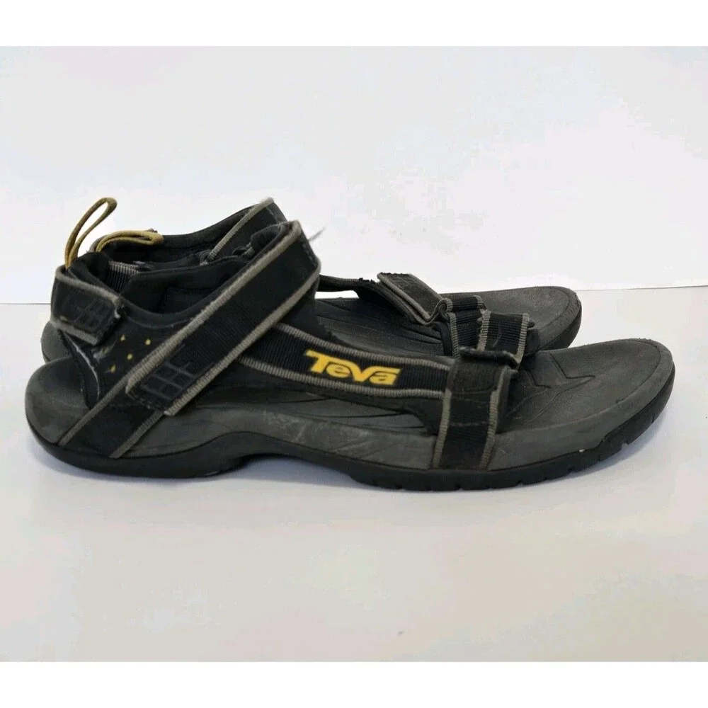 TEVA Sandals Mens 11 Fisherman Sport Hiking Shoc Pad Walking Shoe Black 4141